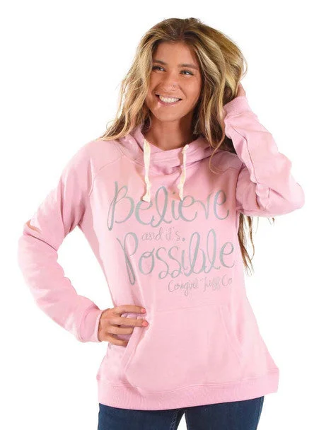 Cowgirl Tuff Believe Hoodie Casual Pullover Hoodies