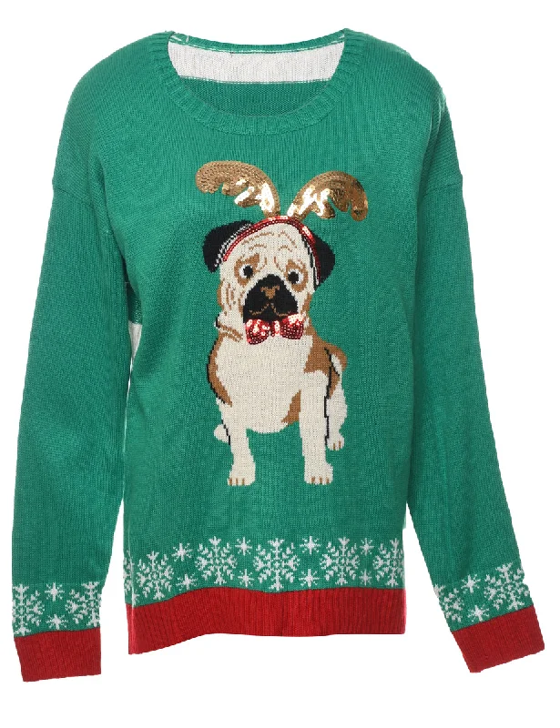Green Jumper - L Graphic Sweatshirts Collection