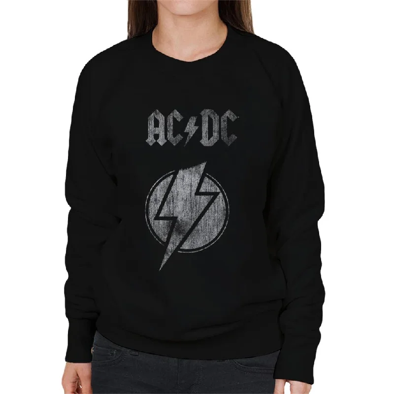 AC/DC Lightning Bolt Women's Sweatshirt Basic Hoodie Sweatshirt