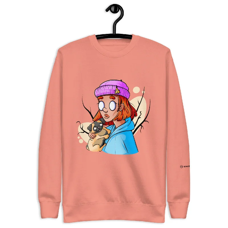 ZOMBIE MOOD 2 Women's Crew Neck Sweatshirt Cozy Sweatshirts for Fall