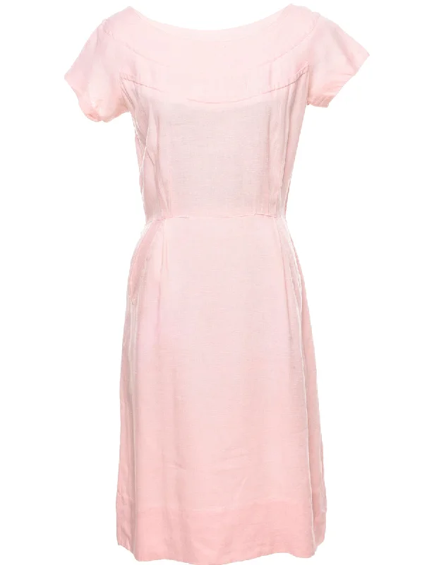Pale Pink Vintage Dress - M High-low unclassified dresses