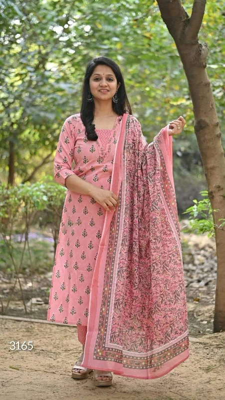 Enjoy our Pastel shade colour simple and stylish three piece set summer collection Long unclassified dresses