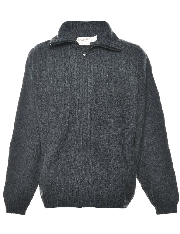 Quarter Zip Jumper - M Monochrome unclassified dresses