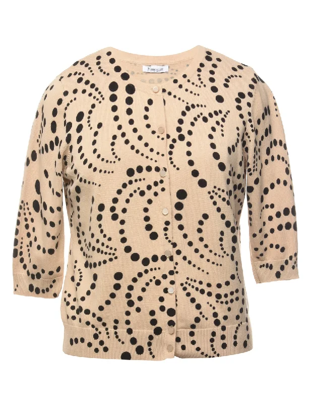 Petites Polka Dots Cardigan - M Wrap unclassified dresses