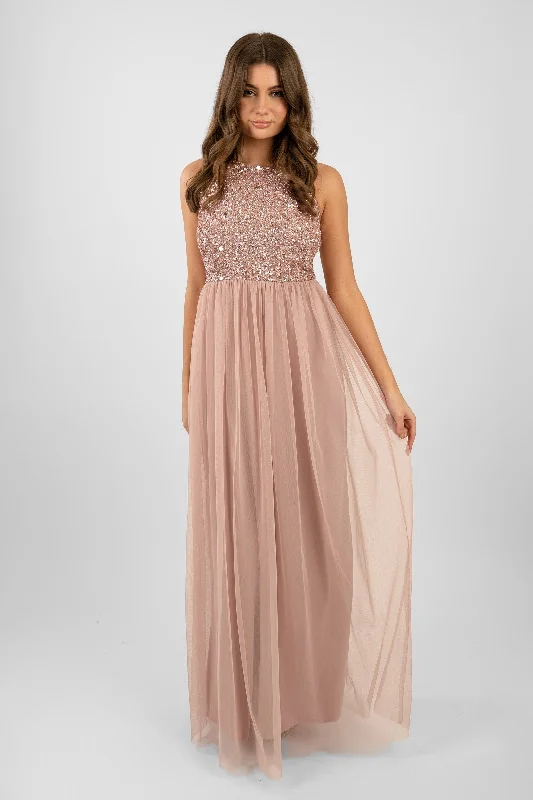 Picasso Pale Mauve Embellished Bridesmaid Dress Unique unclassified dresses