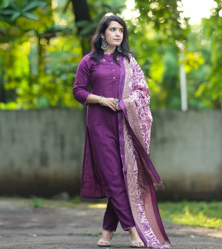 PARIDHAN BY PRERNA COLLECTION'S EXCLUSIVE  KHADI COTTON KURTI WITH EMBROIDERY WORK (NFRD45) Stretchy unclassified dresses