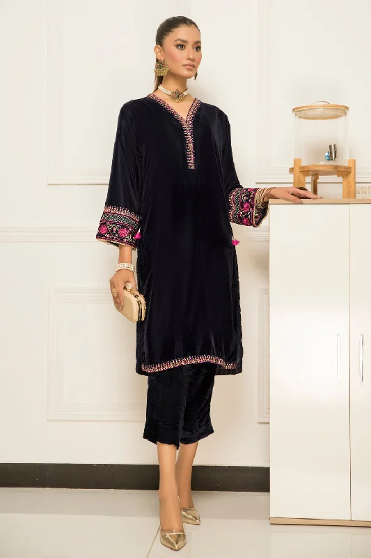 Velvet Embroidered Ready to Wear 2 Pcs Dress by Aabpara 04 Fall unclassified dresses
