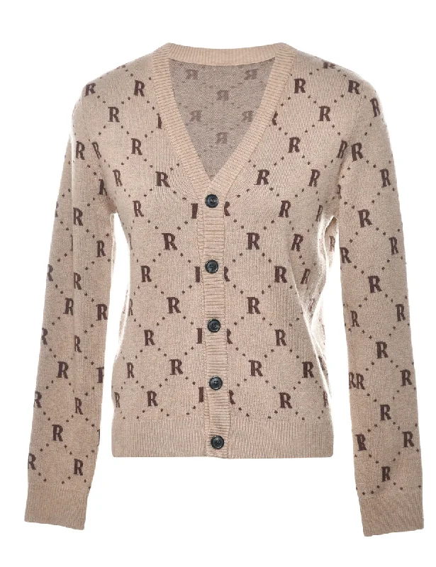 Patterned Cardigan - S Backless unclassified dresses