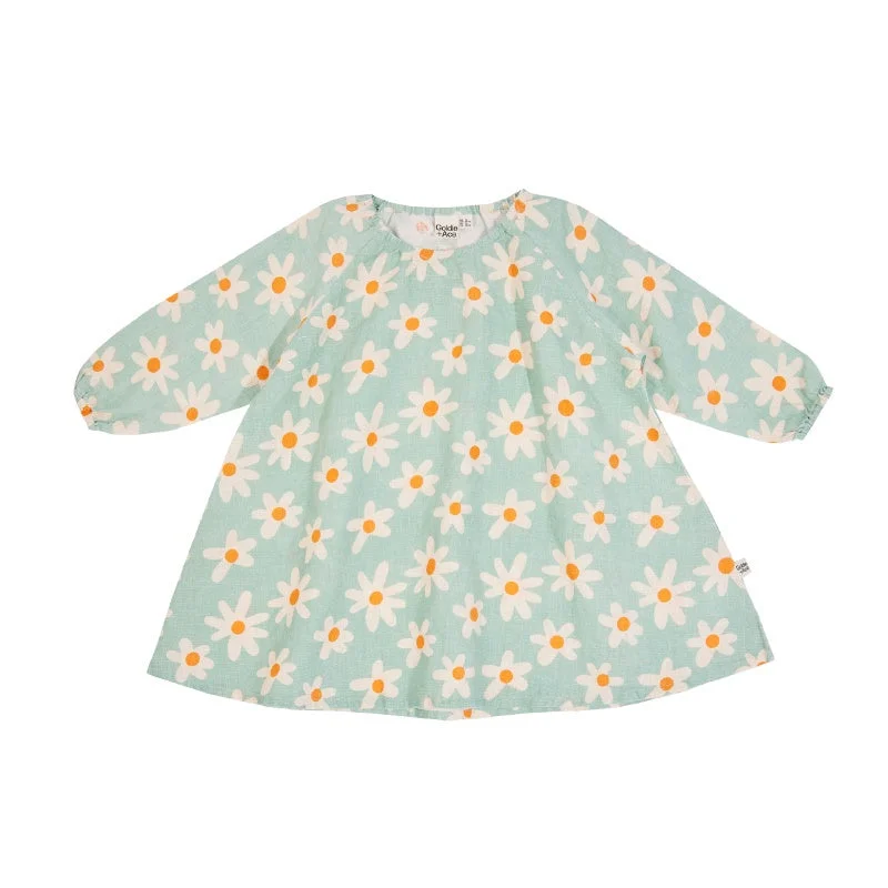 Goldie & Ace Swing Linen Dress - Ditzy Daisy Open-back unclassified dresses