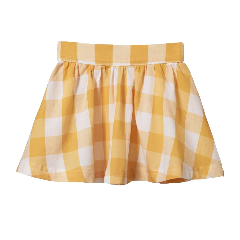 Nature Baby Millie Skirt - Honey Gingham Summer unclassified dresses