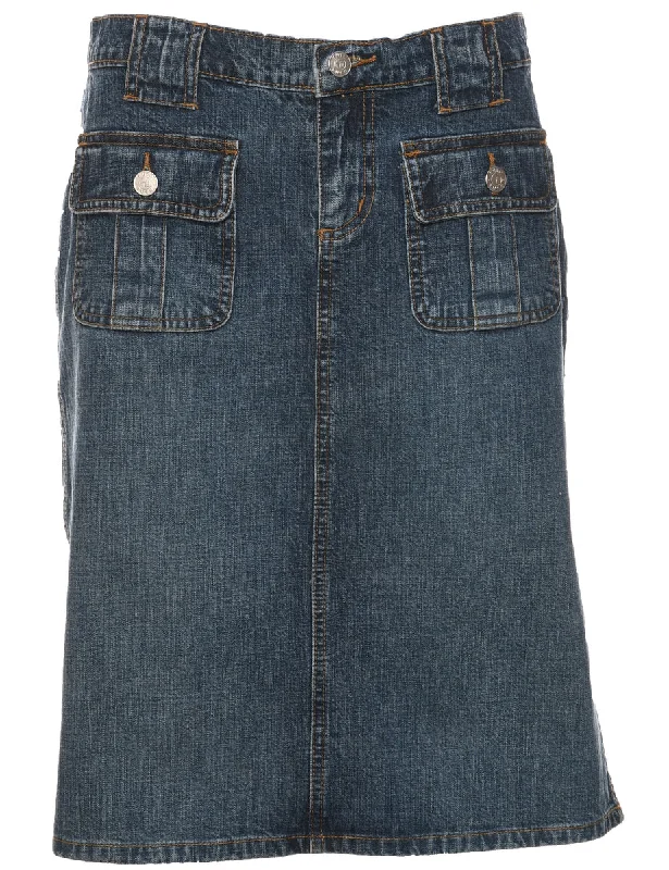 Pencil Shape Y2K Denim Skirt - M Graduation unclassified dresses