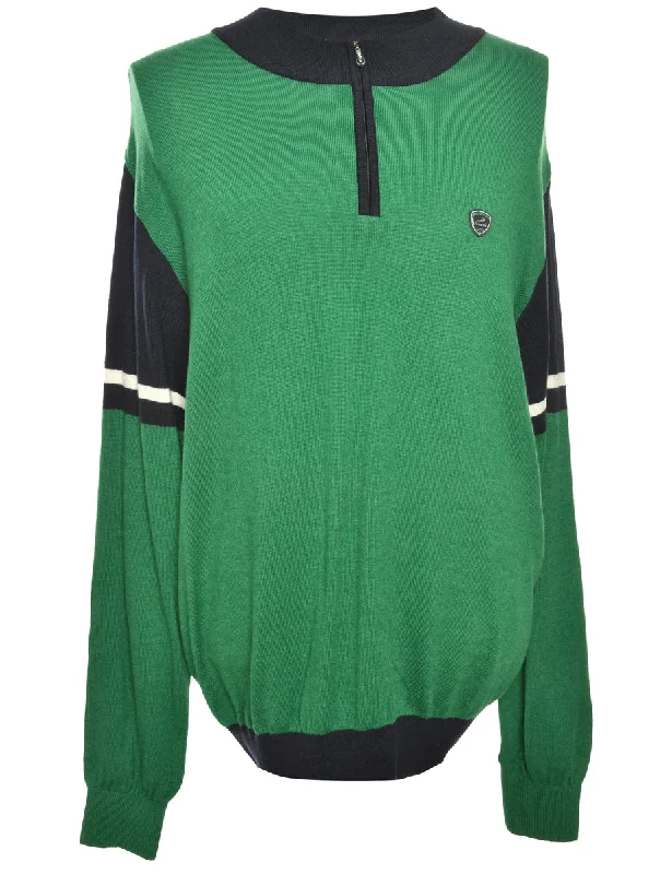 Quarter Zip Jumper - M Metallic unclassified dresses