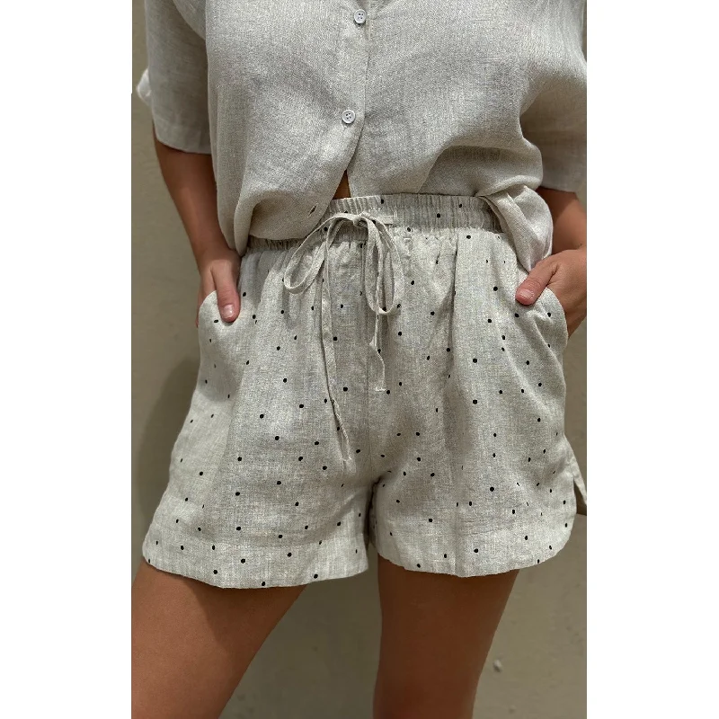Shorts Polka Dot Metallic Accent Shorts