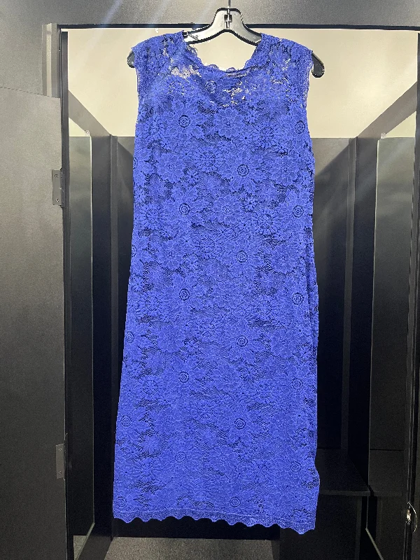 Blue Dress Party Midi Stanzino, Size Xl Red carpet midi dresses