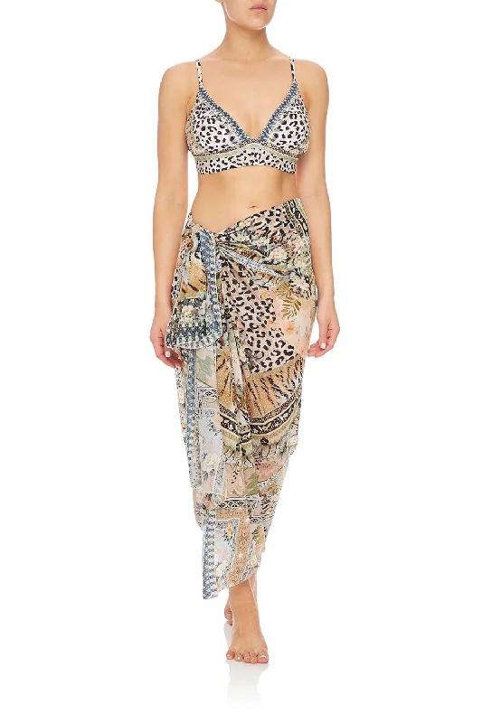 LONG SARONG MOTO MAIKO Ruffle Maxi Skirt